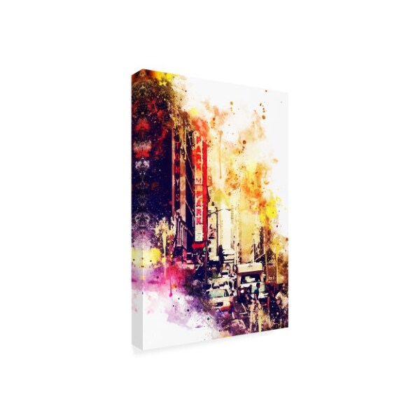 Philippe Hugonnard 'NYC Watercolor Collection - Urban Atmosphere' Canvas Art,12x19